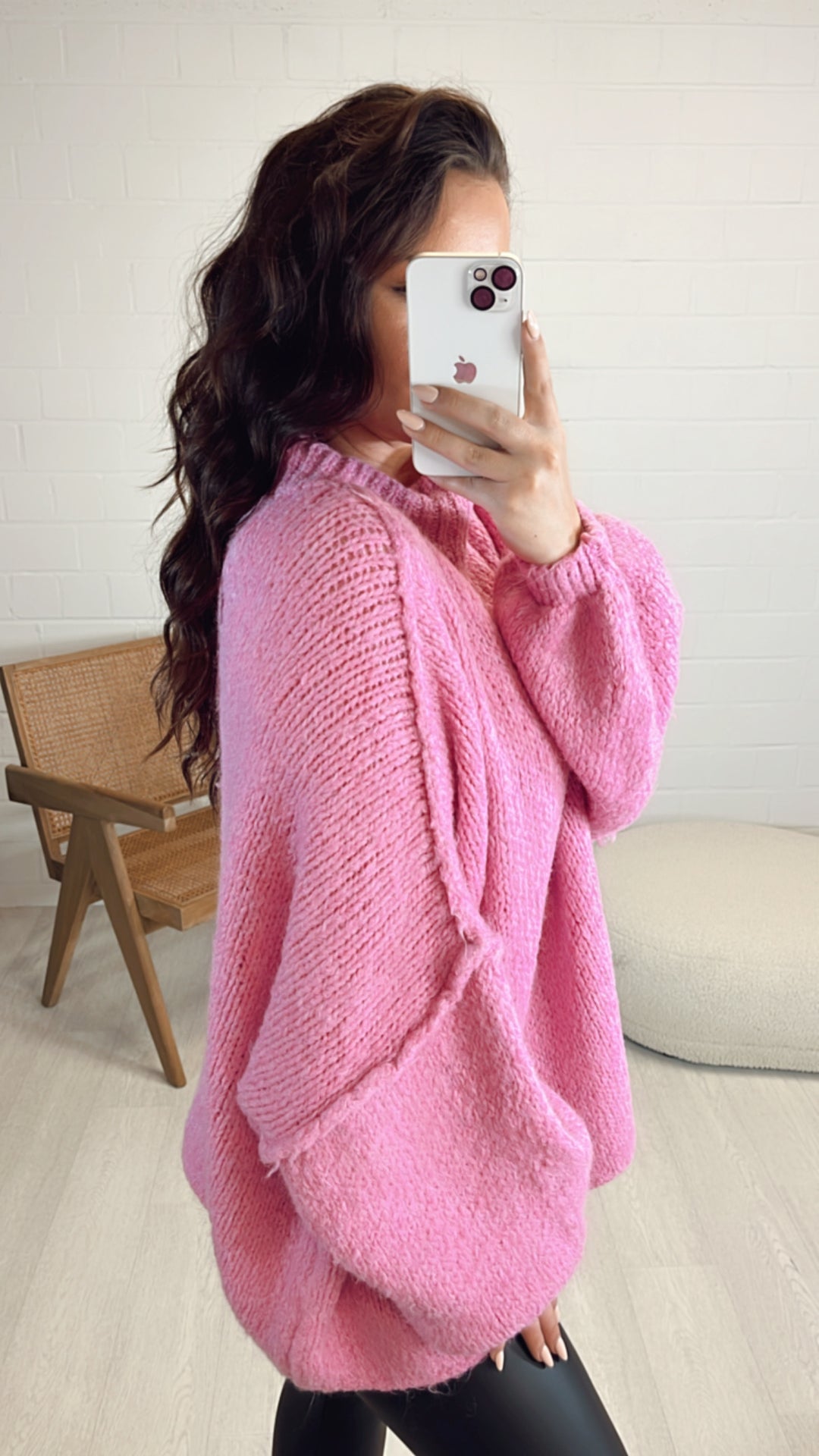 Ultra Oversize Kuschel - Pullover / pink Art. 6841