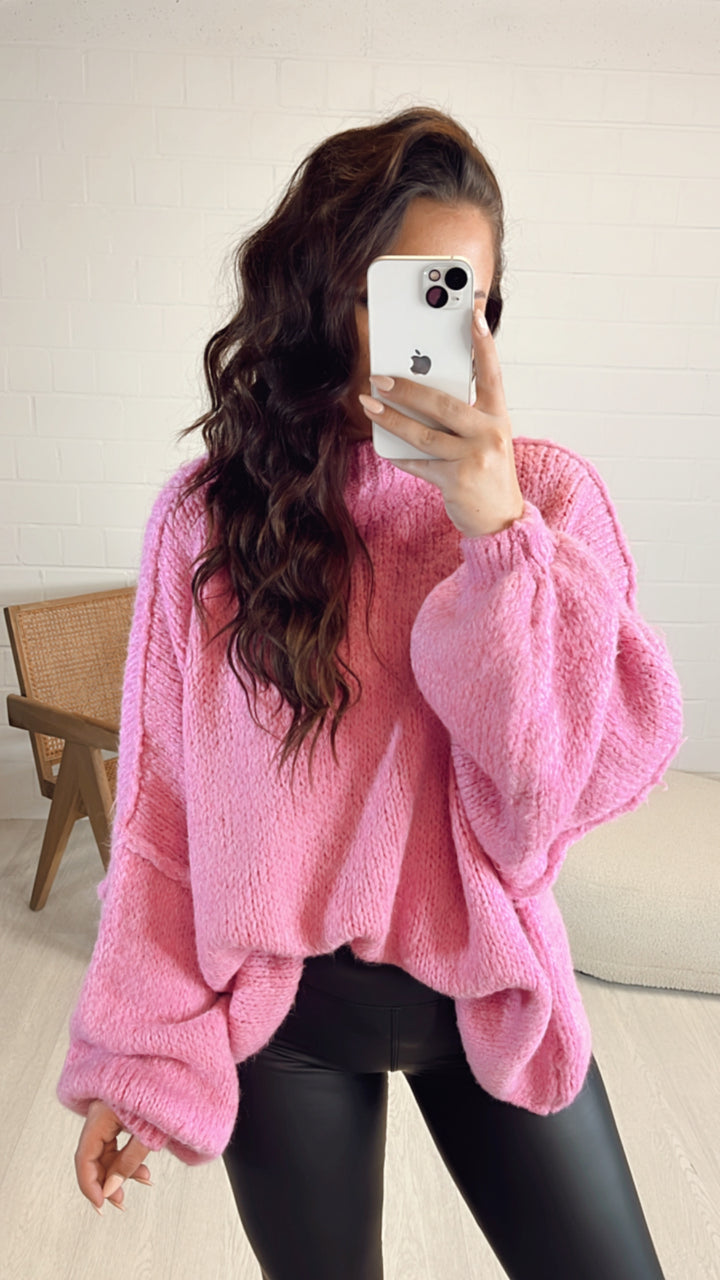 Ultra Oversize Kuschel - Pullover / pink Art. 6841