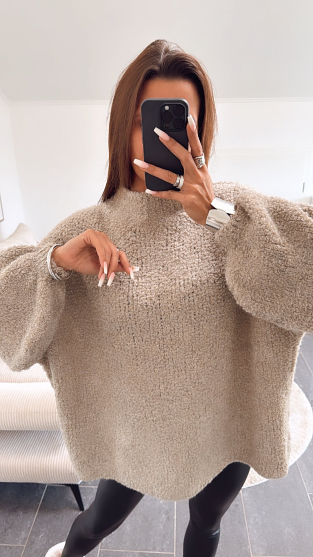 TEDDY Ultra Oversize Pullover / beige Art. 7900