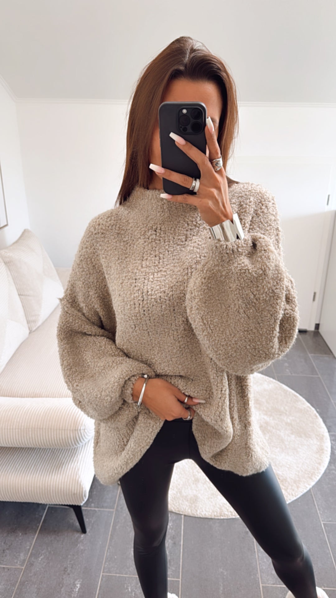 TEDDY Ultra Oversize Pullover / beige Art. 7900