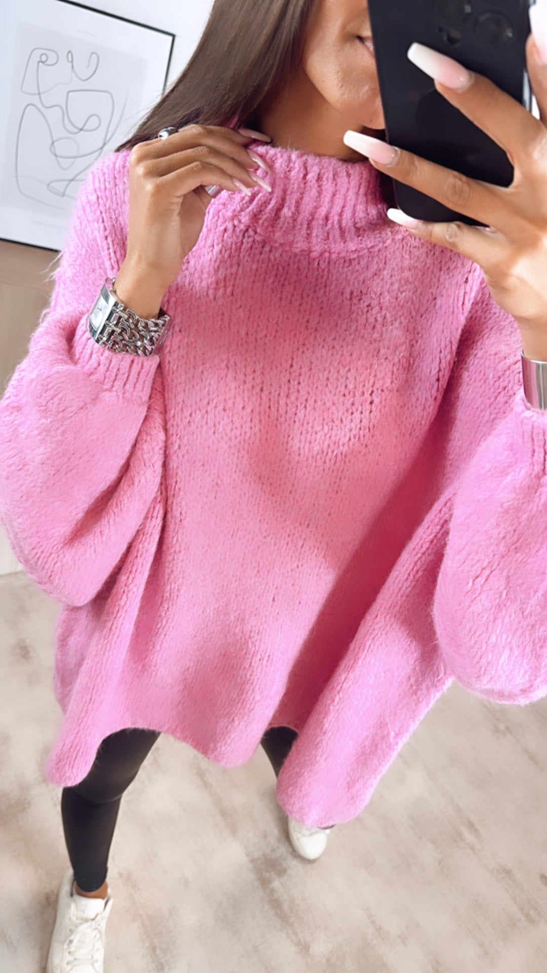 Ultra Oversize Kuschel - Pullover / pink Art. 6841